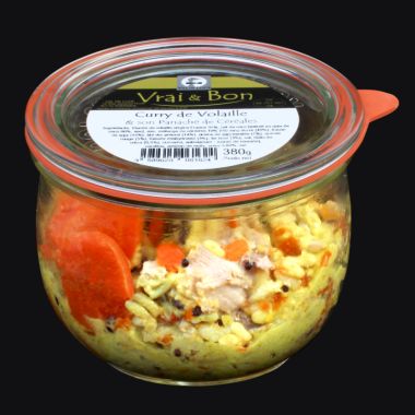 Curry de Volaille & son panaché de Céréales - 380g