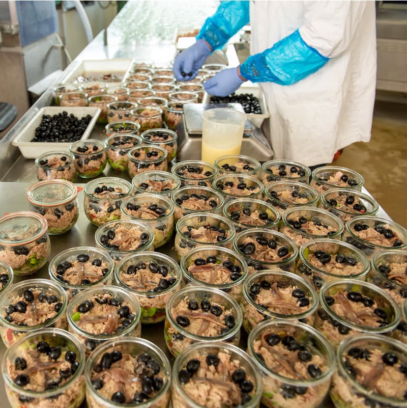 Plats cuisinés individuels en bocaux produits en France