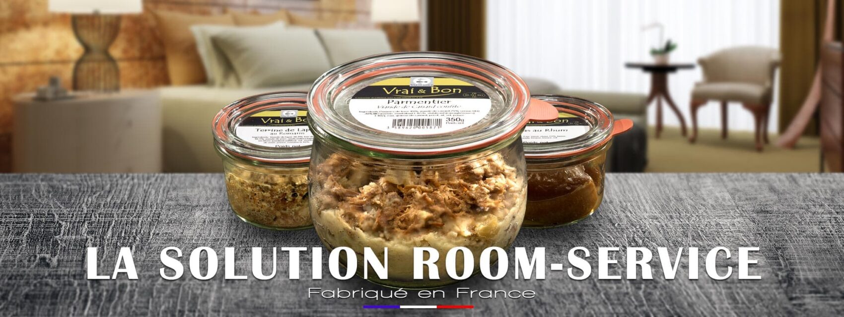 Gamme de plats Room-Service pour les hôtels