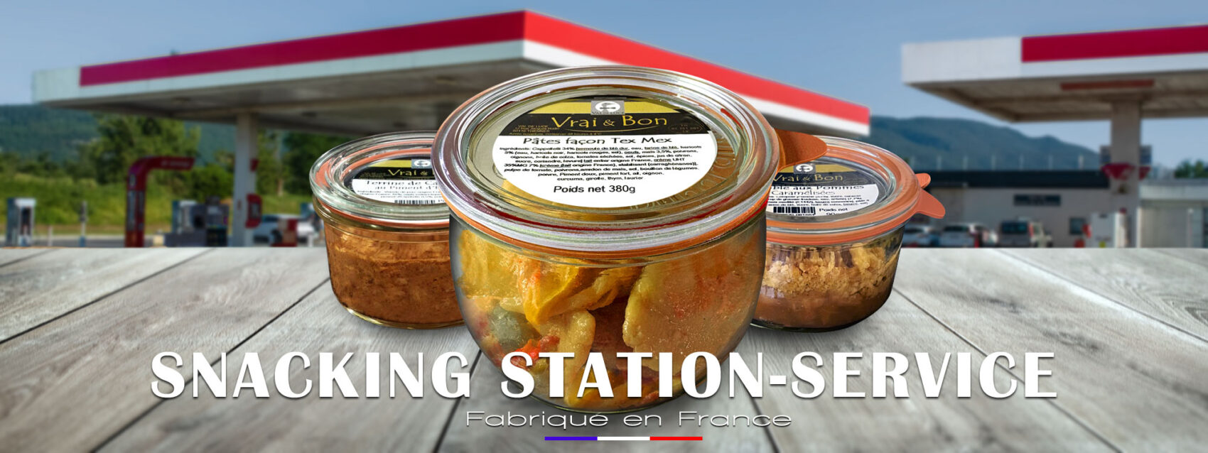 Une gamme de snacking pour la station-service, aire d’autoroute