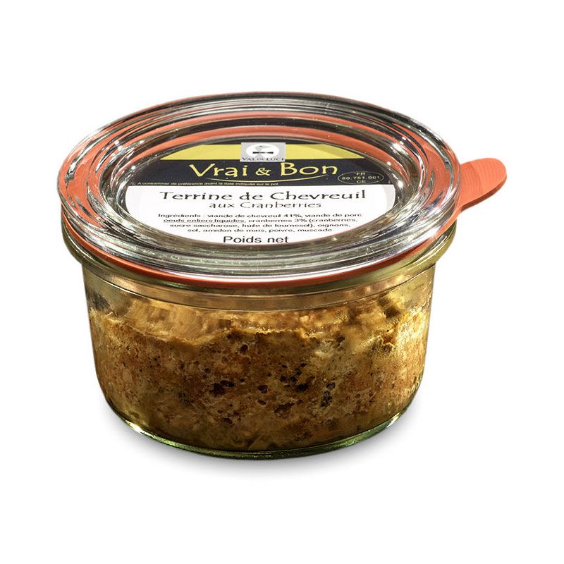 Terrine de Chevreuil aux Cranberries