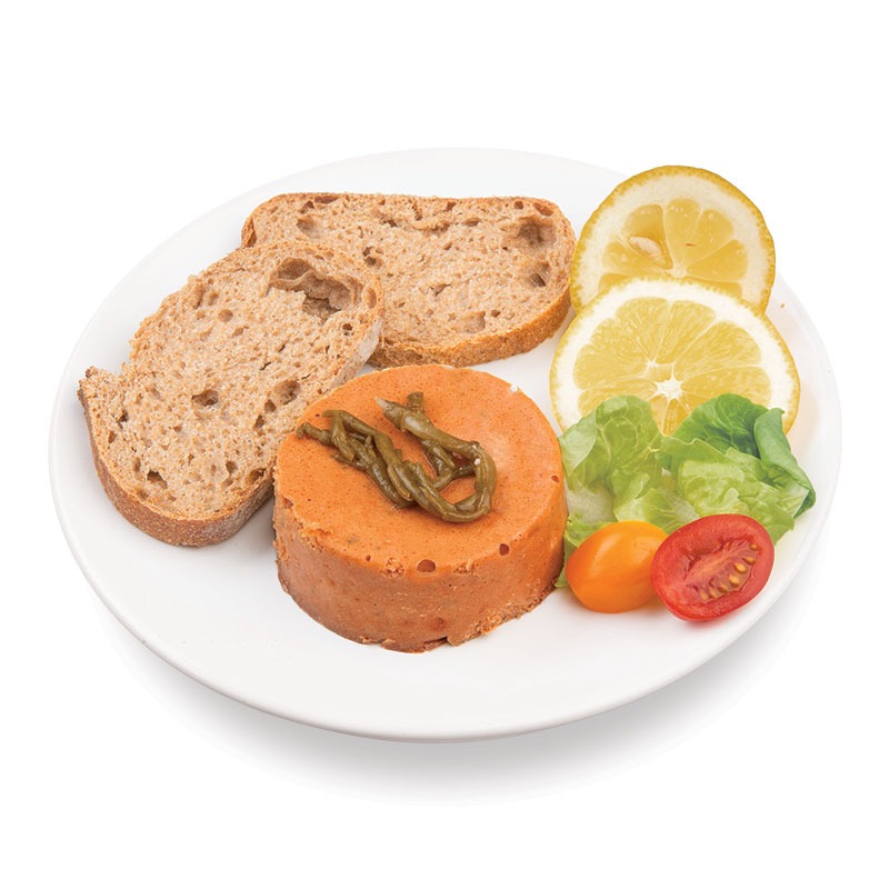 Terrine de la mer au Saumon - 90g sur l'assiette